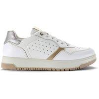 Clarks Women's Hartridge Walk White Combination Trainers | Size: 7-Standard Fit