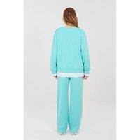 Love Lace Women's Casual Minimal Tracksuit Set with Pockets Style 224667 in Turquoise