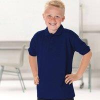 Jerzees Schoolwear Jerzees Schoolgear 65 35 Pique Polo Shirt Pack of 2 in Navy | Size: 5-6 Years