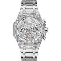 Guess Men's GW0419G1 Momentum 44mm Quartz Watch in Silver
