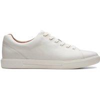 Clarks Men's Un Costa Lace White Leather Trainers, Lace Up | Size: 7-Standard Fit