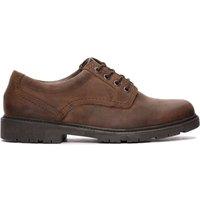 Clarks Men's Lane Stride Brown Leather Derby Shoes | Size: 9-Standard Fit