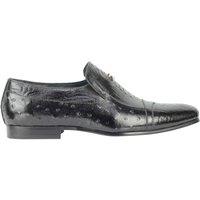 XPOSED Men's Stylish Real Leather Loafers in Black | Size: 11