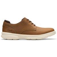 Clarks Men's Bradley Plain Light Brown Leather | Size: 7-Standard Fit