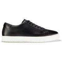 Clarks Men's Lockton Lace Black Leather Trainers | Size: 12-Standard Fit