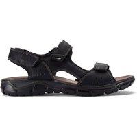 Clarks Men's Napoli Tide Black Flat Sandals, Walking | Size: 9-Standard Fit