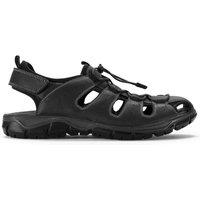 Clarks Men's Napoli Fish Black Fisherman Sandals | Size: 6-Standard Fit