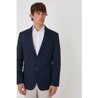 threadbare Men's Regular Fit Cotton Blazer in Navy | Size: Medium