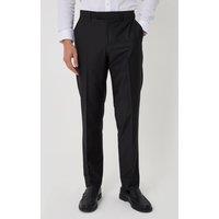 threadbare Men's Slim Fit Suit Trousers in Black | Size: 34R