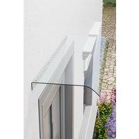 Living and Home Clear Arch Door Window Canopy Awning Shelter | Size: Small