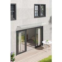 Garden Sanctuary Front Door Window Outdoor Clear Awning Canopy Rain Cover | Size: Medium