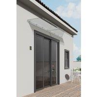 Garden Sanctuary Transparent Arch Canopy Awning Shelter for Door & Window in Clear | Size: X