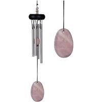 Woodstock Chimes Precious Stones Rose Quartz Wind Chime in Pink