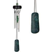 Woodstock Chimes Precious Stones Jade Wind Chime in Silver