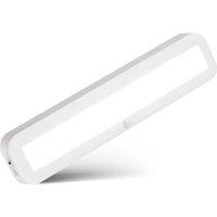 BRILONER White Rechargeable LED Under Cabinet Light Motion Sensor No Drill
