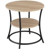 tectake Bedside Table Saint Louis in Light Oak