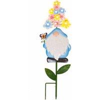 Gardenwize Solar Powered Blue Gonk Stake Light with LEDs