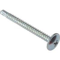 Forgefix Baypole Self-Drill Screw Phillips Wafer Head Zp 4.8 X 100Mm Box 100 in Silver
