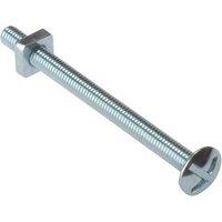 Forgefix Roofing Bolt Zp M6 X 100Mm Bag 25 in Silver