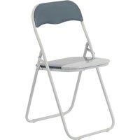 Harbour Housewares Coloured Padded Folding Chair in Grey