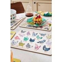 Ulster Weavers 'Chick Chicken' Chicken Print Printed MDF Placemat (4 Pack) in Off-White