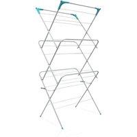 MANTRARAJ 3 Tier Clothes Drying Rack Airer Foldable Laundry Rack Washing Line in White