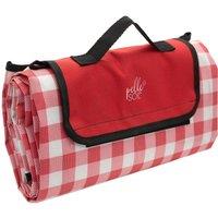 Pelle & Sol Foldable Waterproof Picnic Blanket with Carry Handle - Blue in Red