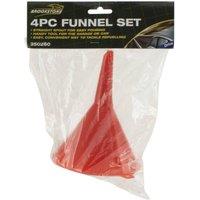 Brookstone Drive Funnel Set (4 pieces) in Red