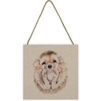 Jane Bannon Maddy Wooden Plaque in Taupe