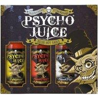 Psycho Juice Hot Chilli Sauces Gift Box Set of 3 x 148ml - Extreme Ghost Pepper, Ghost Pepper, Habanero in Brown | Size: 3 Pack