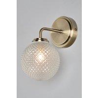 BHS Lighting Diana Antique Brass Bathroom Gallery Wall Light in Gold