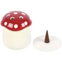 Something Different Mushroom Incense Cone Holder in White