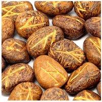 KDMD Snake Jasper Rune Stone Set in Pouch 24 Runes with Storage Bag in Brown