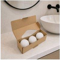 KDMD Wake Up Potion Bath Bomb Trio Grapefruit Mint May Chang in White