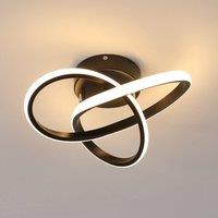 COMELY LED Ceiling Light, 30W Modern LED Ceiling Lamp, 6500K, Black