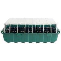NESTLUNE 4 Pack of 24 Propagator Cell Kit For Growing Seed Seedlings & Lids in Green | Size: 1.25kg