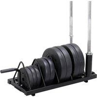 Kelvenix Horizontal Weight Plate Storage Holder in Black | Size: 0-12 m