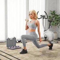 EONLION 10kg Dumbbell Weights Set with Carry Case in Grey | Size: 0-12 m