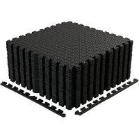 Kelvenix 12x EVA Foam Mat Gym Floor Mats in Black | Size: 0-12 m