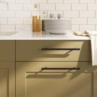Berkfield Home Cabinet Handles 10 pcs Black 192 mm Stainless Steel