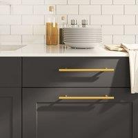 Berkfield Home Cabinet Handles 10 pcs Gold 192 mm Stainless Steel