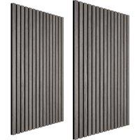 tectake Acoustic Wall Panels Sound-absorbing felt - Light Gray Oak in Light Grey