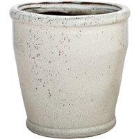 Libra Interiors Malmo Glazed Planter in Grey