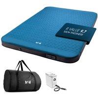 Trail Outdoor Leisure Trail Inflatable Air Mattress with Pump Memory Foam Camping Mat | Size: Double