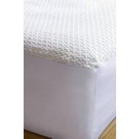 Soak&Sleep Waterproof Bamboo Mattress Protector in White | Size: King