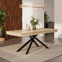 Matteo Extendable Rectangular Dining Table - Oak Finish - 6-8 Seater in Light Oak