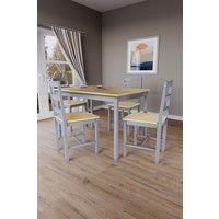 Home Discount Vida Designs Yorkshire 4 Seater Dining Set Solid Pine Furniture