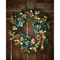 Dibor Highbury Luxury Xmas Decor Wreath Front Door Christmas Wreath 65cm in Green