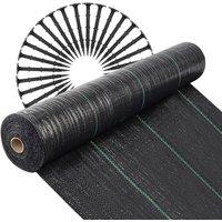 Marco Paul Heavy-Duty Weed Control Fabric Membrane with pegs Ground Cover Sheet in Black | Size: 1 Pack