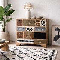 Wyld Haus Kokkola 14 Drawer Reclaimed Wood Chest in Brown